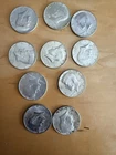 1964-LOT OF 10 - KENNEDY HALF DOLLARS - 90% Silver -