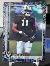 Topps Chrome Football 2025 - Jeremy Chinn Neon Pulse Refractor LV Raiders NFL