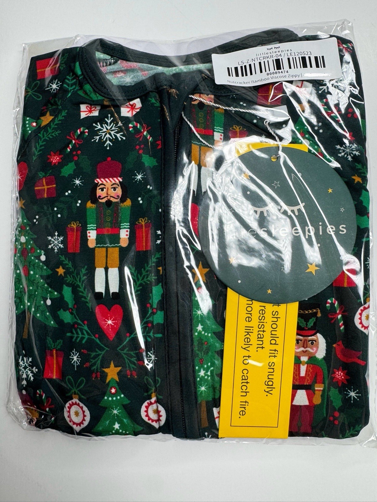 NWT Little Sleepies Christmas Holiday Nutcracker Bamboo Viscose Zippy Pajamas