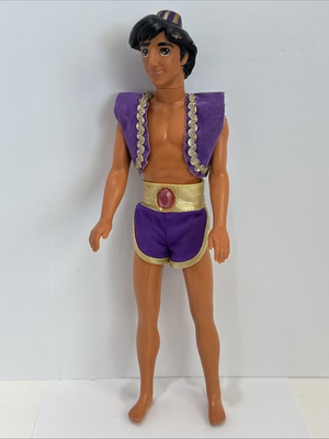 #ad 1993 Disney Aladdin Water Jewel Magic 12” Doll Mattel Vintage Partial Outfit $12.00