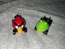 Mattel Rovio Angry Birds Diecast Cars- Red Bird Green Pig 2012