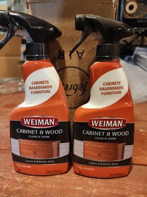 (2-Pack) Weiman CABINET & WOOD Furniture CLEAN & SHINE Restore with ALMOND SCENT