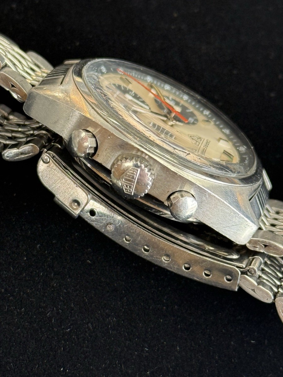 Vintage 1970's Heuer Carrera Chronograph Valjoux 7736 Ref. 73653