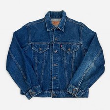 Vtg 70s Levi  s Trucker Jacket Type III 3 70505-0217 Blue Denim Dark Wash USA 42