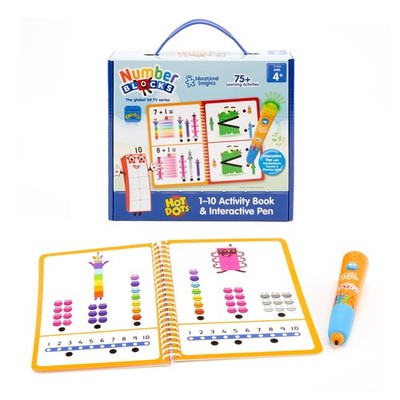 Learning Resources Hot Dots Zahlenblöcke 110 Aktivitätsbuch & interaktiver Stift