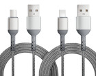 3-Pack 65W USB to Type-C Super Fast Braided Cables For iPhone Android 3ft 5ft