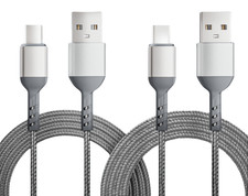 3-Pack 65W USB to Type-C Super Fast Braided Cables For iPhone Android 3ft 5ft
