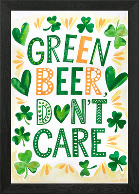 St. Patrick's Day Green Beer, Don't gerahmtes Wandbild Poster Leinwanddruck Bild