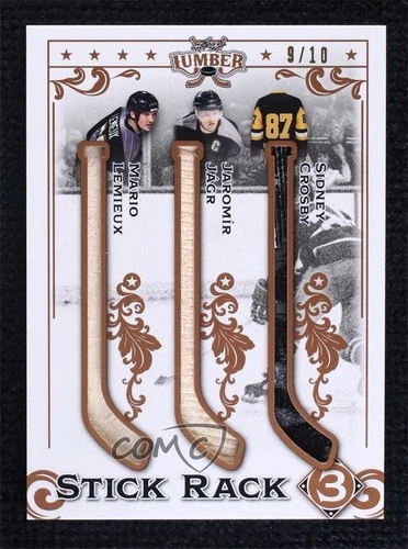 2021 Leaf Lumber Stick Rack 3 Bronze /10 Mario Lemieux Jaromir Jagr Jaromír Jágr