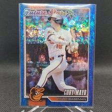 2026 Topps Series 1 Baseball Future Stars #72- Coby Mayo Blue Refractor /150