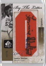 2011 SP Authentic By the Letter Signatures 72/75 Lonnie Shelton (75) Auto 05fy