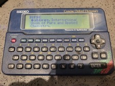Seiko ER6000 Oxford Dictionary Thesaurus Spellchecker Crossword Solver Working