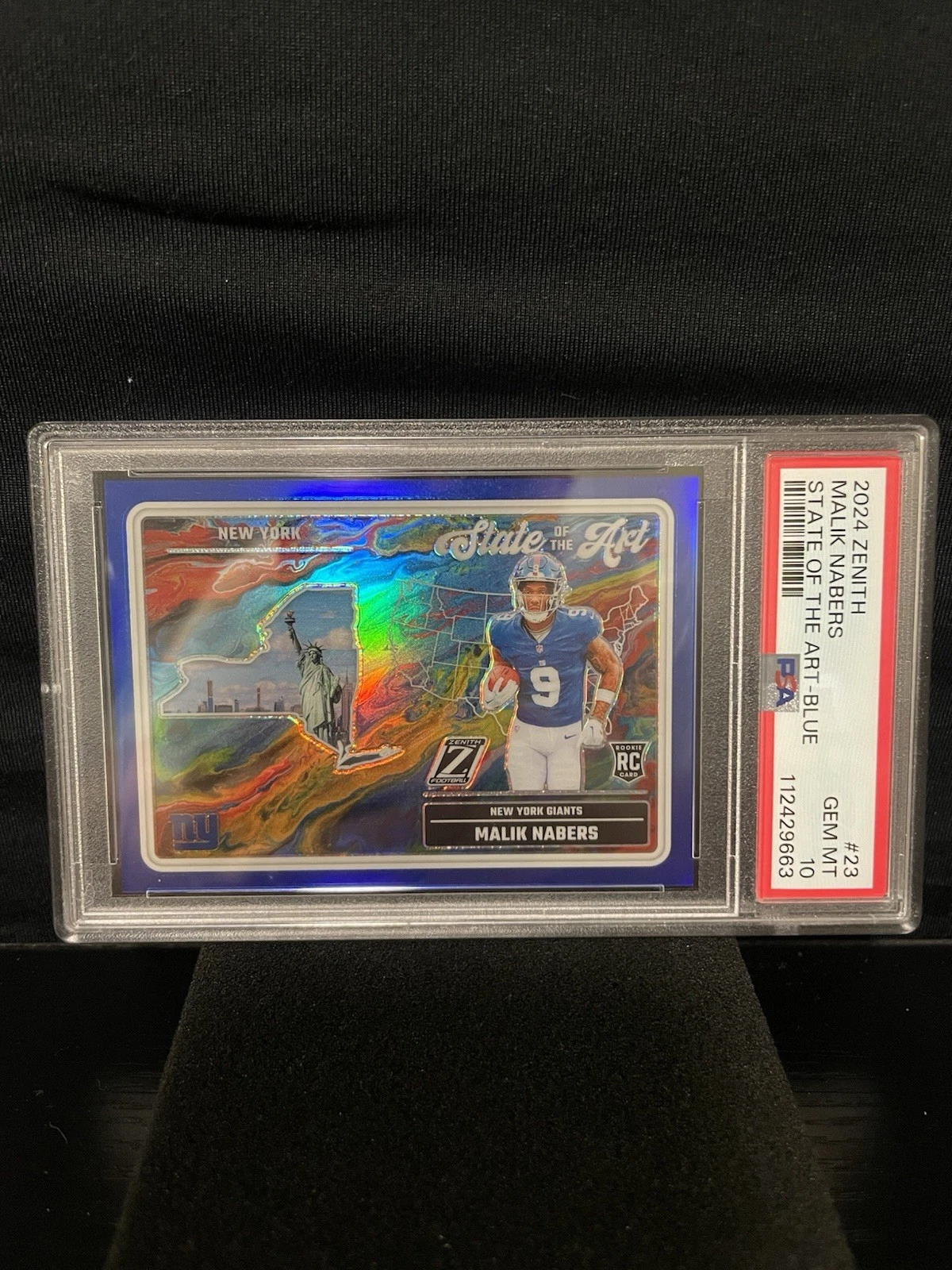 Malik Nabers Panini Zenith State of the Art #23 Blue