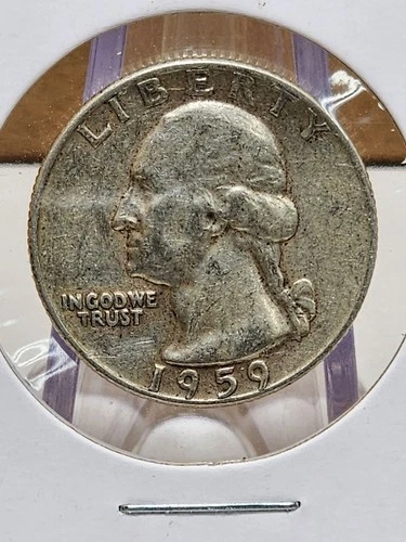 1959-P Washington Quarter Raw XF