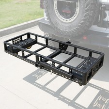 Folding Trailer Hitch Cargo Carrier Basket Luggage Rack W Wheels 2 Receiver Folding Trailer Hitch Cargo Carrier Basket Luggage Rack W Wheels 2 Receiver