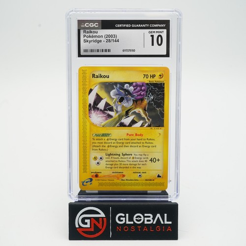 Raikou graded CGC 10 for sale on eBay
