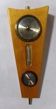 Mid Century Modern German Thermometer Barometer Hygrometer Weather Station