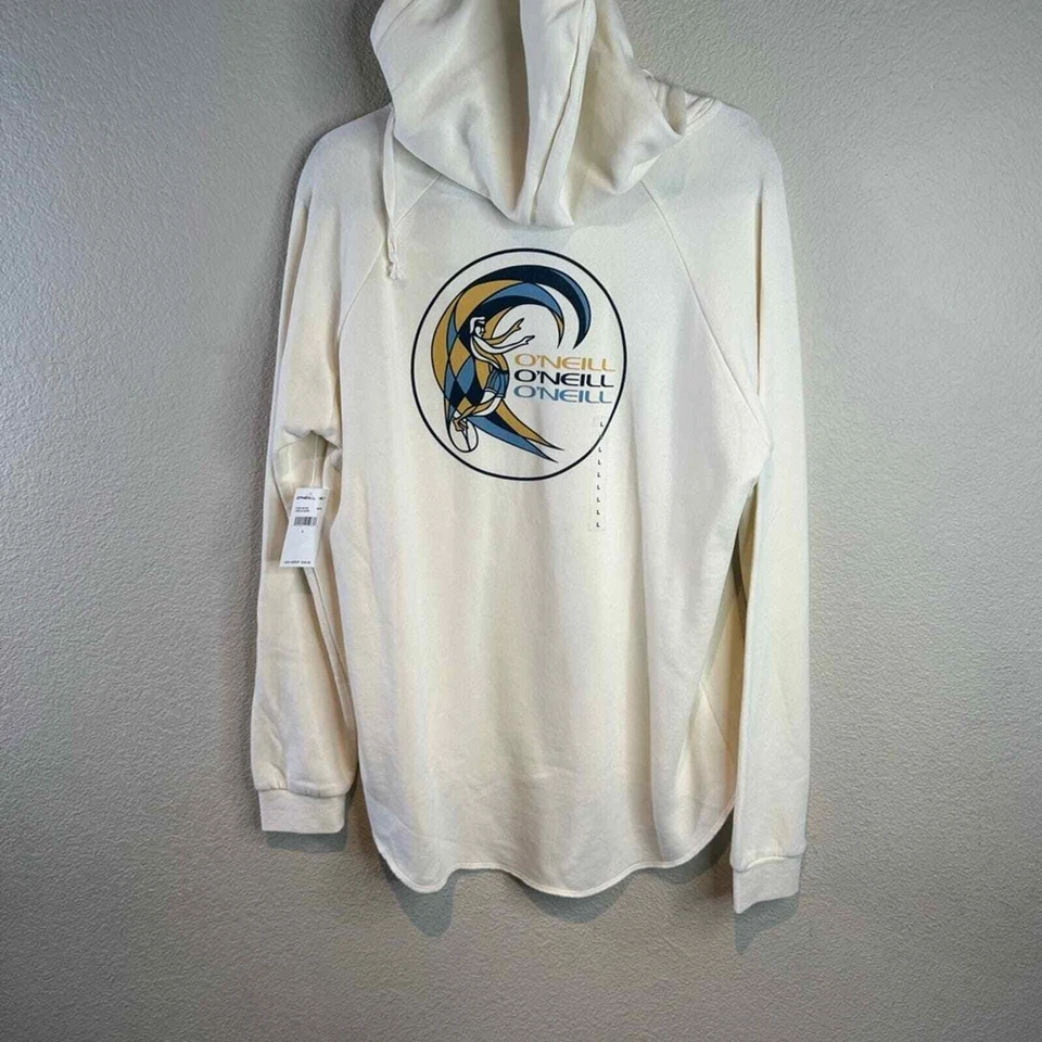 Sudadera con Capucha O’Neill Estampada Wave Wash Crema Foto 2 de 4