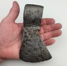 6.125" Blacksmith-Made Round-eye Iron Trade Axe - Cass Co, MN Fur Trade Artifact