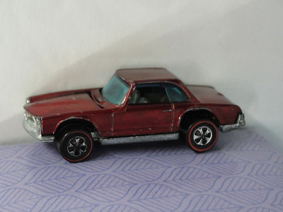 Vintage Mercedes Benz 280SL Red 1969 Redline Hot Wheels Mattel RL