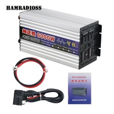 6000W Pure Sine Wave Power Inverter f/ Home Appliances Solar Power System