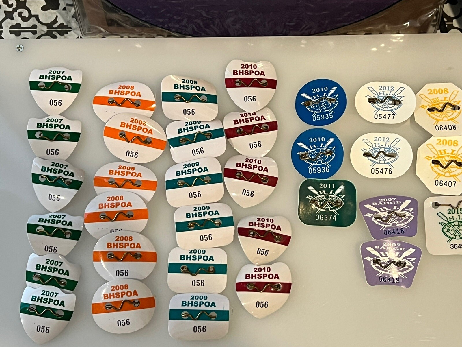 Bay Head & Manasquan NJ seasonal beach badge Lot of 34 eBay