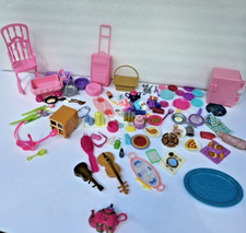Mattel Barbie Food Dishes Accessories Lot Of 50 