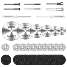 44Pcs Cutting Wheel Kit for Dremel Rotary Tools Mini HSS Circular Saw Blades