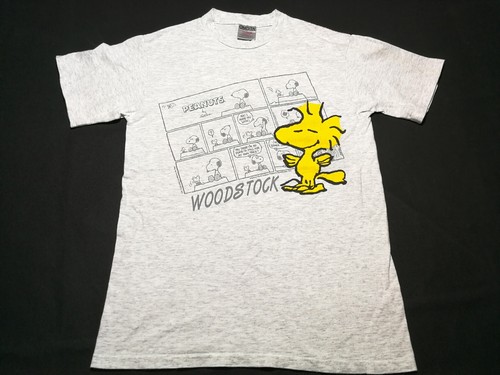 Camiseta vintage años 90 Woodstock X Peanuts Snoopy de Oneita M EE. UU. puntada única - Imagen 1 de 8