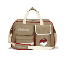 [Malbon Golf] Multi Pocket Boston Bag - Beige