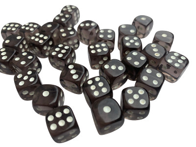 50 x sechsseitige durchscheinende Würfel 12 mm Casino Craps - WÄHLEN SIE IHRE FARBEN