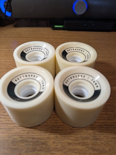 RETROSPEC 70mm SOLID WHITE WHEELS SET of 4 | eBay