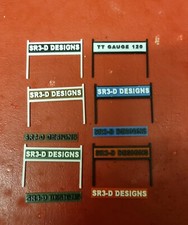 TT gauge model railway station sign 7 colours Customisable Name Set of 2