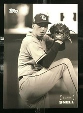 Blake Snell 2019 Topps On Demand Black & White Baseball SP #49 - TAMPA BAY RAYS