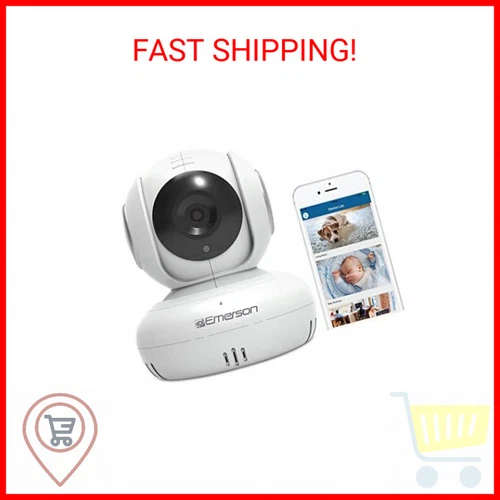 Emerson WiFi Baby Monitor/pet Camera HD 1080p White ER108002-image