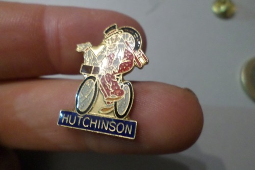 magnet ancien en email hutchinson pneu 7.5x5.5 cm plus solide que l'acier