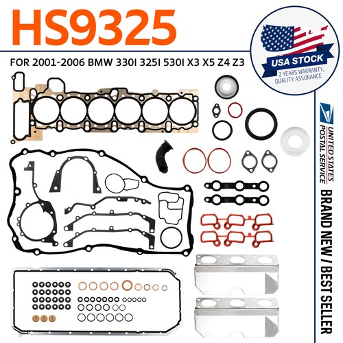 MLS Head Gasket Set Fits 2001-2005 BMW 325i 530i X5 2.5 & 3.0 DOHC 24V ...