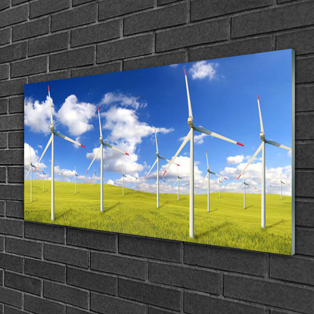 Impression sur verre Tulup 100x50 cm decoration murale terrain panoramique pour maison et bureau