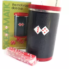 Vintage Dice A Matic NOS Motorized Dice Cup 1973 Poynter Products JAPAN