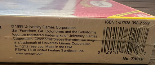 Vintage Colorforms Peanuts Stick-Ons 50 Celebration No 70218 Brand New Sealed - Picture 2 of 2