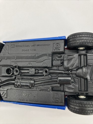 Honda S2000 Convertible Blue Car SCALE 1:24 SCALE MAISTO - Picture 8 of 8