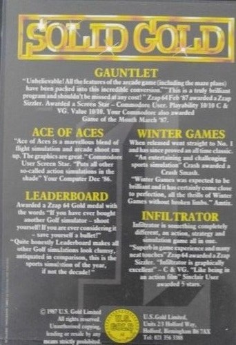 Solid Gold C 64 (2 Tapes) (Game Box Manual) 100% ok Winter Games Gauntlet Ace - Bild 2 von 5