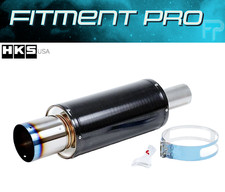 Hks 31012-ba001 Jdm Hi-power Carbon Fiber Turbo 170mm 75mm Exhaust Muffler
