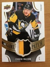 2018-19 Upper Deck Hockey Game Patch GJ-EM Evgeni Malkin Serie 1 (6/15)