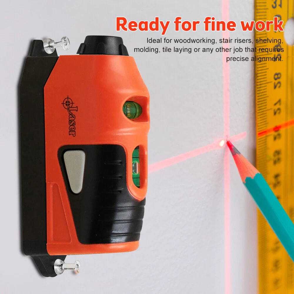 Laser Level Horizontal Vertical Line Measure Measuring Tapes Ruler Meter Tools