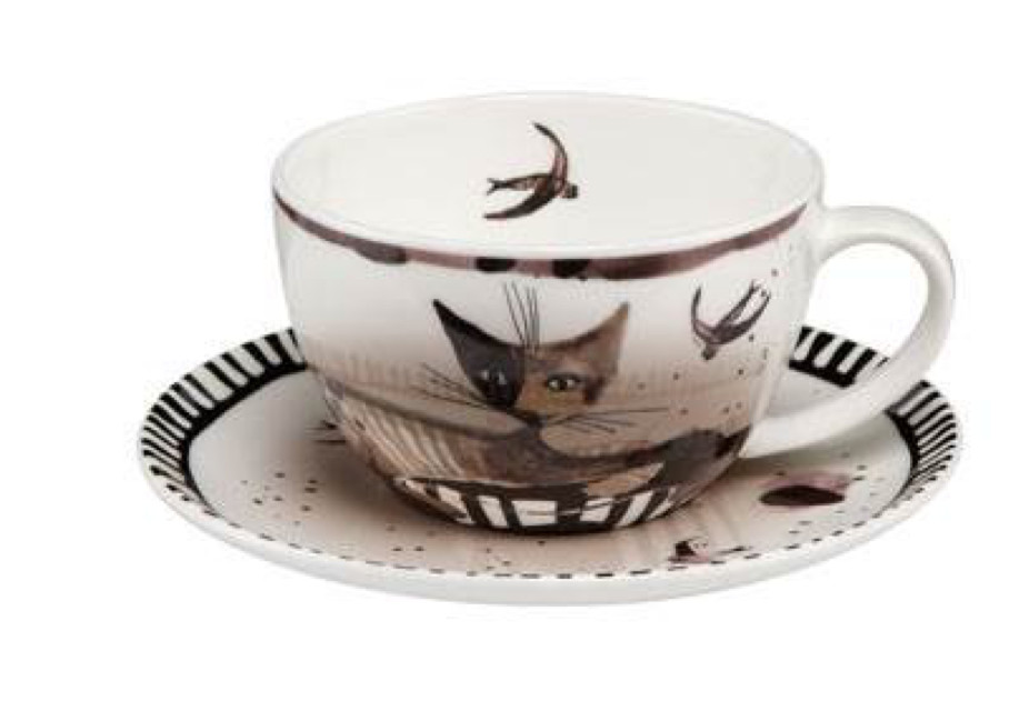Rosina Wachtmeister Elsa Cat Cup & Saucer