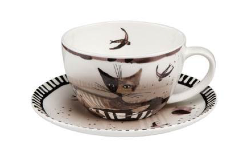 Rosina Wachtmeister Elsa Cat Cup & Saucer