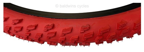Bicicleta de Montaña Kenda 26 x 1.95 ROJA Off Road MTB Pomo Pisada Neumático y Tubo - Imagen 6 de 12