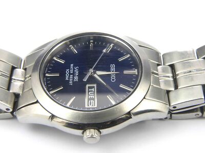 Mens Seiko 7N43-0AR0 Blue Sapphire Crystal Sports Watch | eBay