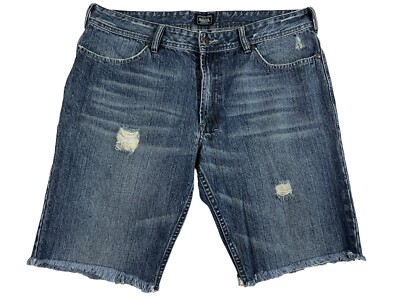Von Dutch Originals Men Blue Denim Flat Front Shorts Sz 38 Y2K | eBay